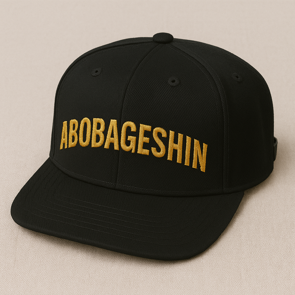 ABOBAGESHIN® Classic Black and Gold Snapback