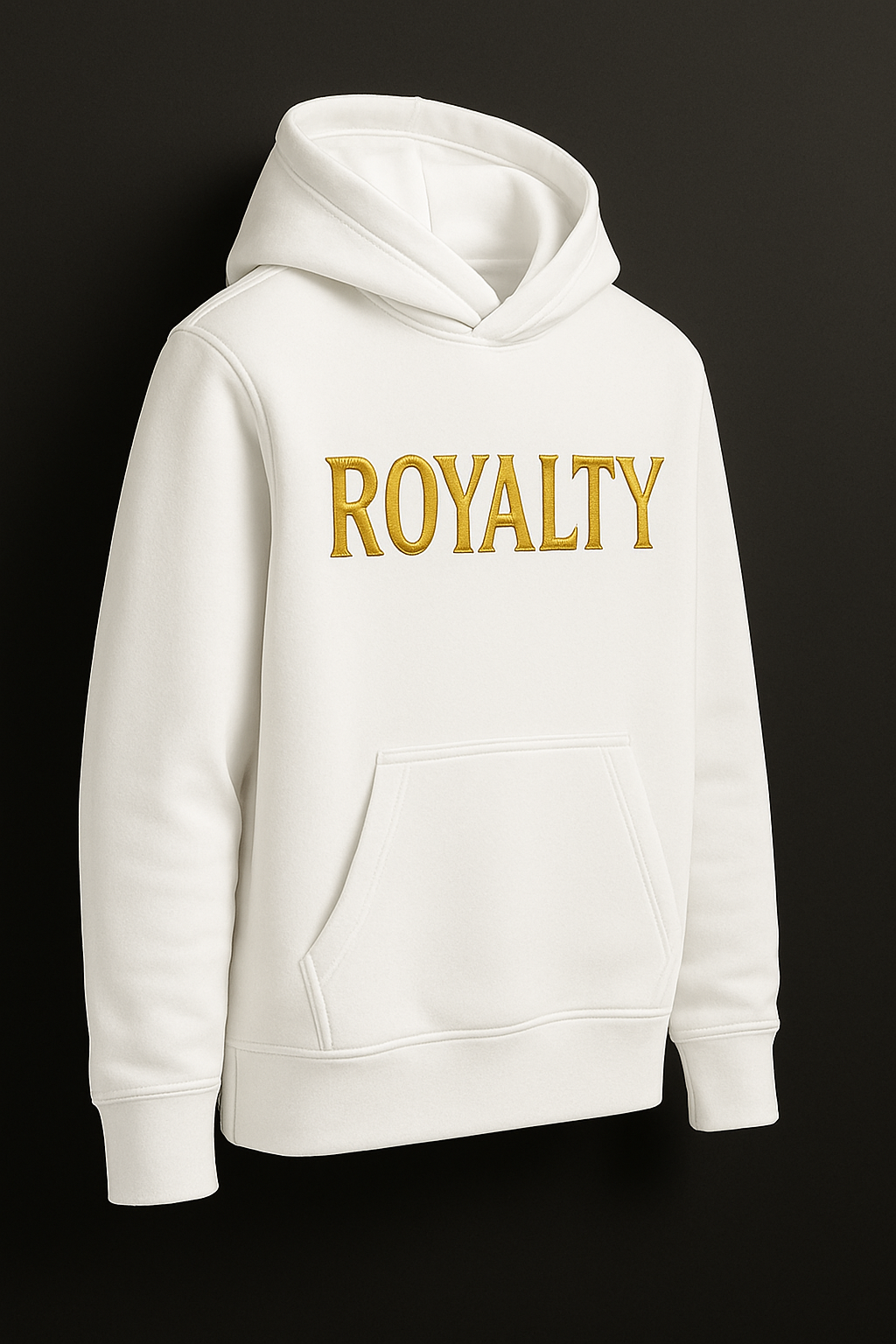 ABOBAGESHIN® ROYALTY Hoodie – White and Gold Edition