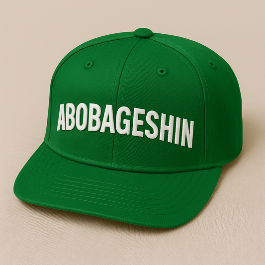 ABOBAGESHIN® Signature Snapback - Green and White