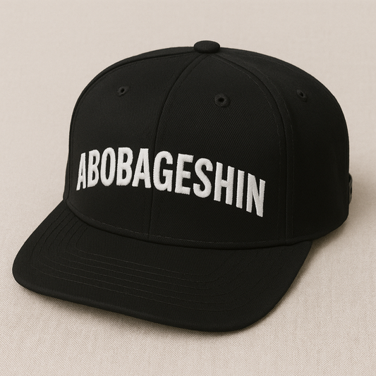ABOBAGESHIN® Classic Snapback - Black and White