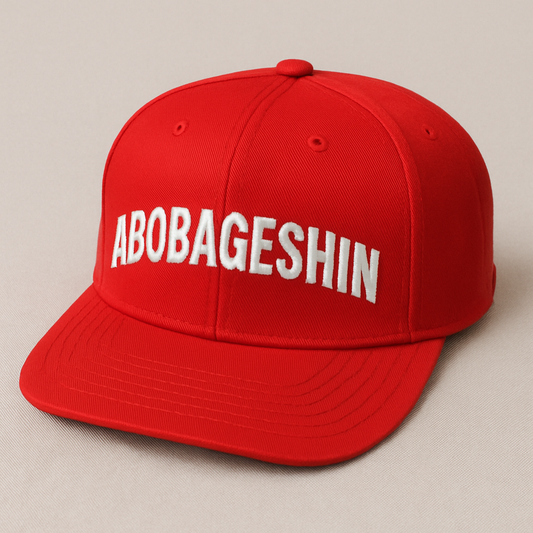 ABOBAGESHIN® Power Snapback Red and White