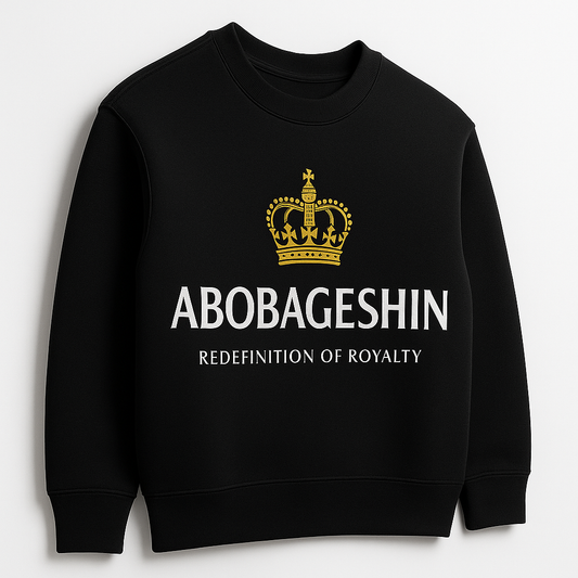 ABOBAGESHIN® Crown Emblem Sweatshirt – Black