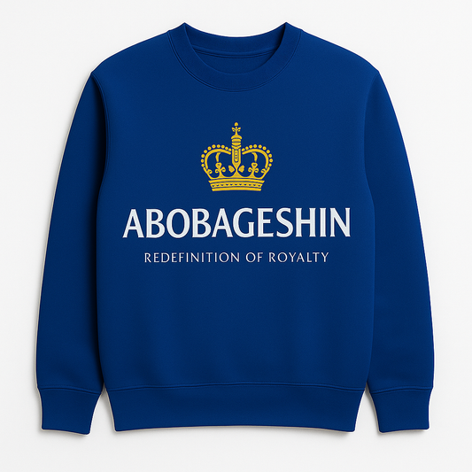 ABOBAGESHIN® Crown Emblem Sweatshirt – Royal Blue