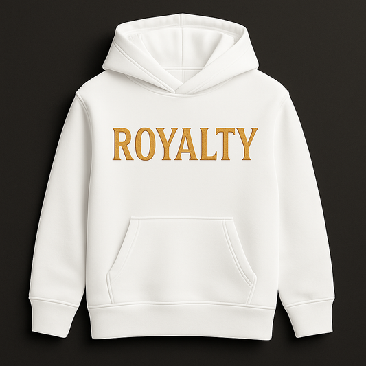 ABOBAGESHIN® ROYALTY Hoodie – White and Gold Edition